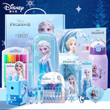 迪士尼（Disney）学生文具套装 小学生笔袋铅笔转笔刀橡皮保温杯 女孩艾莎公主生日礼物礼盒学习用品