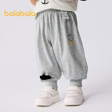 巴拉巴拉裤子婴儿夏季薄款长裤男女童运动裤2025简约可爱时髦209225108201