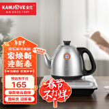 金灶（KAMJOVE）电热水壶自动上水电茶炉 手柄上水烧水泡茶壶 保温一体恒温热水壶 【手柄无尘上水】银色单炉 0.9L