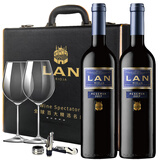 澜LAN蓝标珍藏干红葡萄酒2017双支礼盒西班牙里奥哈红酒原瓶进口