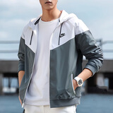 耐克（NIKE）外套男士 25秋季新款运动服装梭织连帽防风衣跑步健身风行者夹克 轻盈耐穿/内里网衬/晒图退10 M 【170】体重110~130斤左右