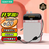 索爱（soaiy）S318小蜜蜂扩音器教师专用U盘TF卡麦克风喇叭防啸叫导游蓝牙音箱户外教学讲课  TYPE-C金