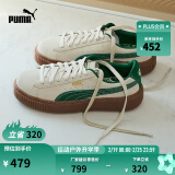 彪马（PUMA）【厚底鞋】女新款低帮复古增高百搭板鞋松糕鞋PLATFORM 363559 杏仁糖色-深绿色-金色-13 37