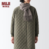 无印良品（MUJI）羊毛编织 围巾 围脖 保暖 女式 冬季 DD0IOA4A 深咖啡棕色 35*164cm