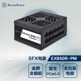 银昕（SilverStone）额定850W EX850R-PM 白金牌SFX全模小电源(全日系电容/智能启停/支持4090显卡） 