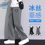JEANSWEST LIFE真维斯夏季冰感直筒休闲裤男轻薄透气男士运动裤潮男街头户外长裤