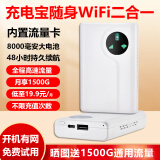 祝余随身wifi小米机通用无线路由器移动随行流量手机笔记本4g5g4G5G通用上网卡卡托ufi直插网 【充电上网两用】高速上网+可做移动电源使用