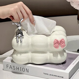 简艺饰家纸巾盒桌面茶几高级感客厅高档轻奢摆件抽纸盒高颜值家用高级摆件