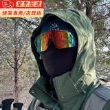 爱唯思 IWAYS户外徒步登山墨镜男女公路车防风沙登山爬雪山护目镜防外线太阳镜 黑红框红膜【防紫外线 防眩光】