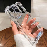 卡莱澳 适用苹果16pro手机壳 气囊防摔超薄保护套 iPhone16pro保护套镜头全包透明硅胶软壳
