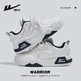 回力官方板鞋男士休闲鞋冬季男女情侣运动鞋子女 白/深蓝皮面 42