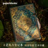 paperblanks【毕业礼物】 佩兰克笔记本本子加厚高档日记本送男生生日礼物纪念日礼品绿松石年代记中本锁扣