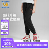 Skechers斯凯奇儿童裤子男女童长裤春秋舒适柔软耐磨宽松休闲裤L320B146 小logo/碳黑/0018 170 (4XL)