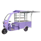 天亿美电动三轮餐车流动多功能小吃车可移动保温售货车简约摆摊鸡蛋灌饼 设计图纸定制