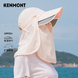 卡蒙（Kenmont）夏天防晒遮阳帽女遮脸户外骑车防紫外线太阳登山空顶帽km-3274