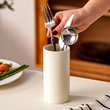 onlycook筷子筒 沥水筷笼架筷子置物架 叉勺收纳盒 台置式陶瓷复古筷子桶