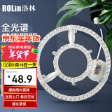 洛林(ROLin）led灯盘改造灯板卧室灯客厅灯替换光源模组双圈白光72w