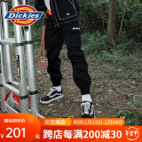 dickies 休闲裤 男女同款新复古回潮印花多口袋束口工装裤百搭8938 黑色 28