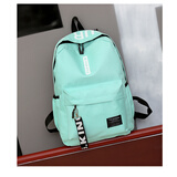 双肩包男士背包大容量旅行包电脑休闲女时尚潮流高中初中学生书包 浅绿色