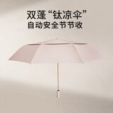VONLILIENFELD钛银防晒伞防紫外线遮阳伞晴雨两用自动伞网格透气清凉安全节节收