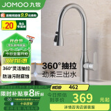 九牧（JOMOO）厨房水龙头冷热三功能抽拉304不锈钢水槽龙头33178-744/7B-Z