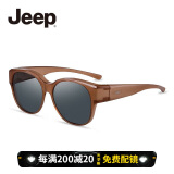 JEEP【轻盈近视墨镜】偏光太阳眼镜套镜近视开车防晒驾驶送礼眼镜