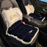 范爷家汽车护腰坐垫一体式靠背腰垫毛绒秋冬座椅垫办公室久坐垫车载用品