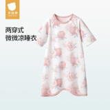 贝肽斯宝宝衣服春夏季薄款纯棉婴儿睡衣防踢被家居空调儿童睡裙连体衣