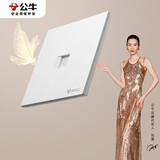 公牛（BULL）开关插座G57蝶翼超薄一位电脑六类插座大面板插座G57T102暮雪白