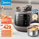 美的（Midea）0涂层精厚釜5L电压力锅家用高压锅 大屏触控全自动智能预约煲汤煮小米粥MY-C5937G电饭煲4-6人