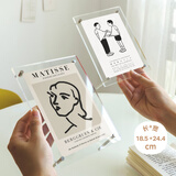 金隆兴8寸亚克力相框双面透明展示架创意相片结婚照摆台横竖通用