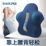 脊态（Back2）汽车腰靠 护腰靠垫汽车靠背腰垫车载座椅靠背办公椅记忆棉腰靠垫 Plus升级款- 星空蓝