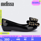 Melissa（梅丽莎）蝴蝶结低跟时尚通勤休闲女士单鞋33680 黑色 35 35/36