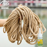 寿禾 麻绳装饰粗绳子手工DIY捆绑家庭学校 粗麻绳10mm约50m长+胶水