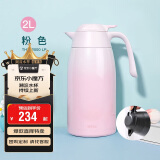 膳魔师（THERMOS）保温壶2000ml男女士商务家用大容量热水壶生日礼物THX-2000粉色