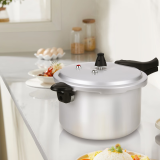 双喜高压锅燃气电磁炉通用铝家用直型压力锅防爆22CM/5.5L