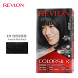 露华浓（Revlon）丽然3D染发剂 女士染发膏无刺激不伤发可盖白头发染发霜黑色锁色 12号自然蓝黑色