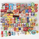 凯蒂奥迷你仿真小物品盲袋超市玩具微缩食玩饮料瓶子食物模型盲盒小礼物 便利店10个【独立盲袋】+托盘