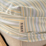 红豆夏季纯棉老粗布床笠单件全棉床垫保护罩防尘罩防滑床单床罩保护套 琴南【全棉老粗布 柔软亲肤】 150cm*200cm 床笠【5-25/28床垫】