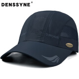 德西纳（denssyne）帽子夏款快干男棒球帽薄网眼遮阳帽跑步速干透气户外防晒鸭舌帽 藏蓝 M 可调节头围 (55-60cm)