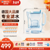 碧然德（brita） 设计师滤水壶净水过滤壶家用滤芯3.5L大容量+去水垢专家版滤芯套装 设计师水壶蓝+专家版滤芯11枚