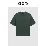 GXG男装 多色字母图案短袖T恤 夏季新品G24X442027 绿色 S