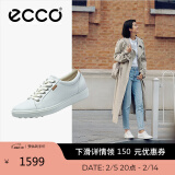 爱步（ECCO）板鞋女 时尚潮流百搭简约经典小白鞋日常休闲板鞋女 柔酷430003 白色43000301007 36 （偏小，建议选大一码）