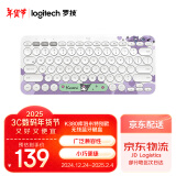 罗技（Logitech）时尚系列K380蓝牙键盘 笔记本电脑手机iPad平板MAC薄膜键盘 超薄便携办公键盘 K380库洛米特别款