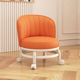 絮意藤编摇摇椅大人躺椅阳台家用休闲椅实木成人逍遥椅子网红客厅躺椅 桔色S型护腰靠背椅