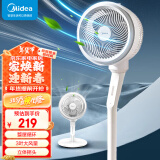 美的（Midea）空气循环扇 电风扇家用落地扇立式节能风扇轻音低噪大风量转页扇卧室宿舍台式摇头小型电扇 台立两用【高度1050mm】FGA24TS