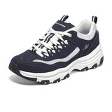 斯凯奇女鞋厚底增高老爹鞋减震运动轻便休闲鞋熊猫鞋 8730076-NVMT 6