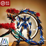 摩动核  敖丙拼装现货合金骨架超可动地会星寒龙子国创机甲拼装模型玩具 敖丙（拼装+定制背景灯 普快