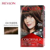 露华浓（Revlon）丽然3D染发剂 女士染发膏无刺激不伤发可盖白头发染发霜黑色锁色 43号中金棕色