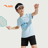 安踏儿童装运动套装男童短袖T恤短裤两件套2025夏套装A52527720